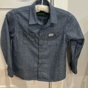 DIXXON young boys blue button down shirt.
Like new; worn once.